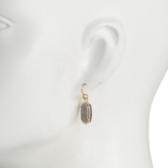 KENDRA SCOTT Gold Lee Earrings - Picture 2 of 3